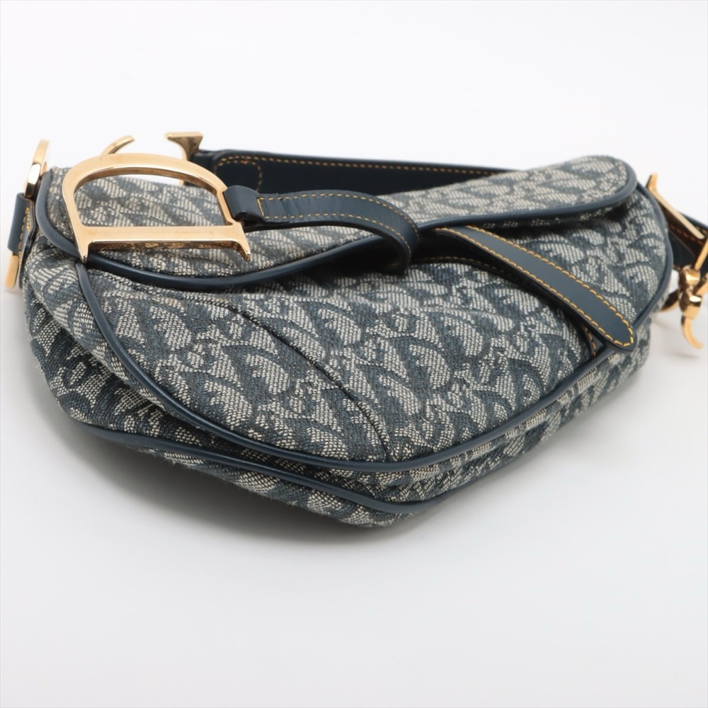 SOLD OUT ❌Christian Dior Saddle Medium Canvas Diorissimo Vintage Trotter - Picture 4 of 11